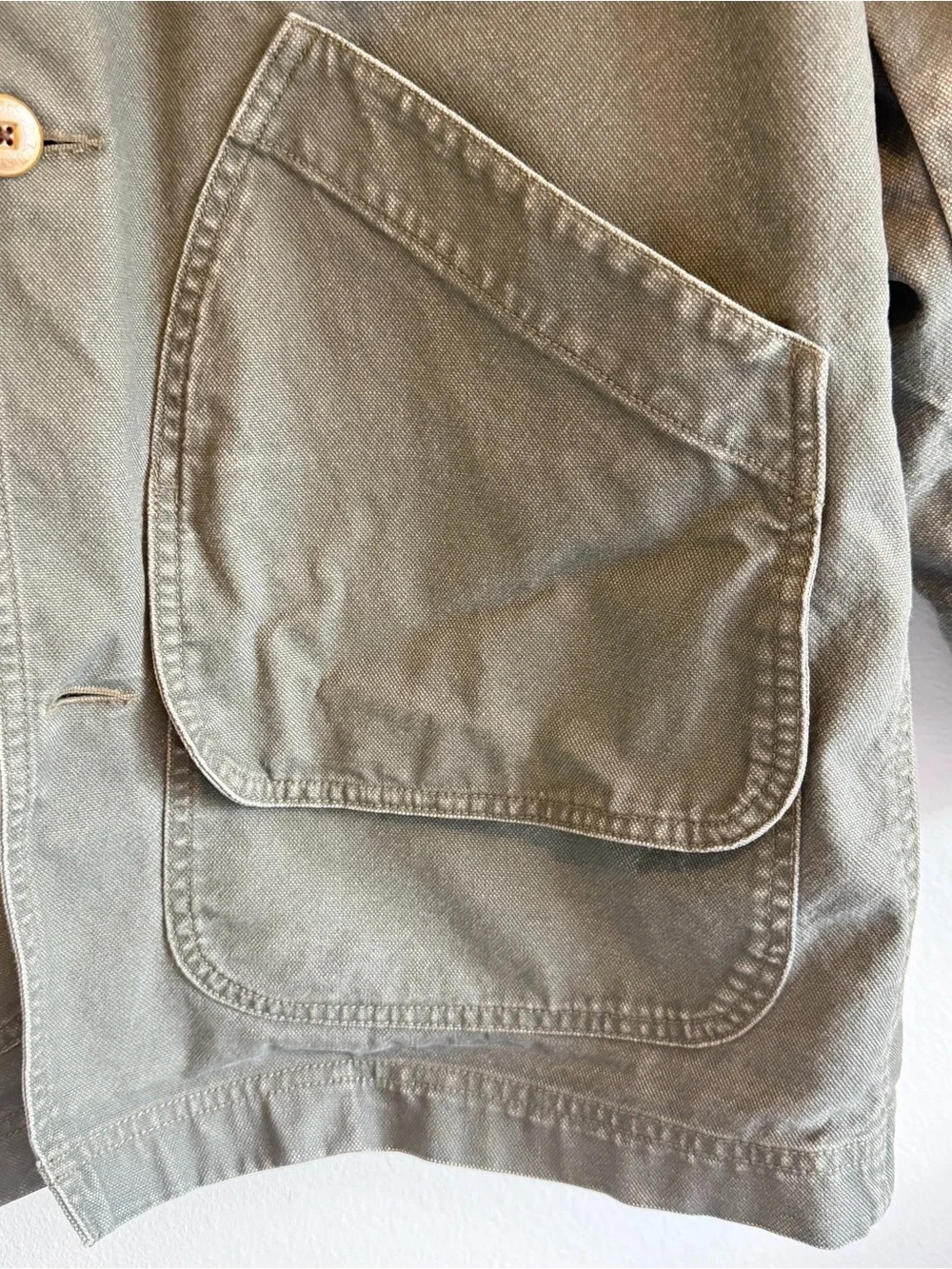 Vintage LL Bean Field Jacket With Removable Plaid Liner Size M Reg Green READ